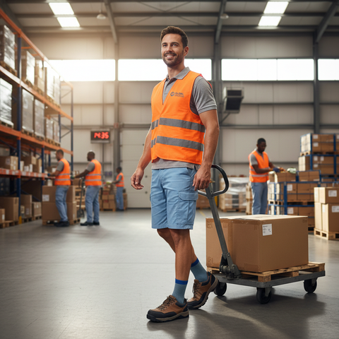 Bata werksokken in actie - Comfort in warme omstandigheden