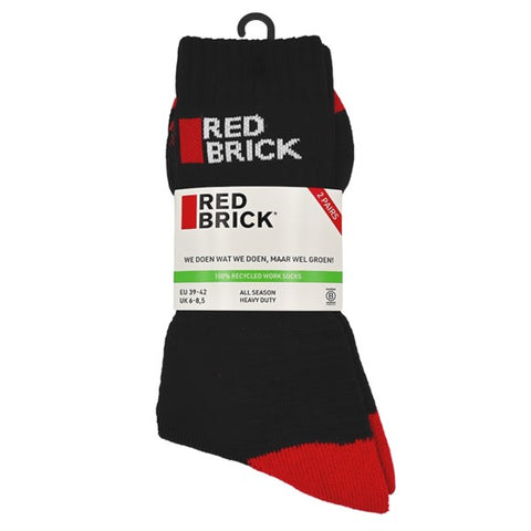 Redbrick Recycled Werksokken 2-pack